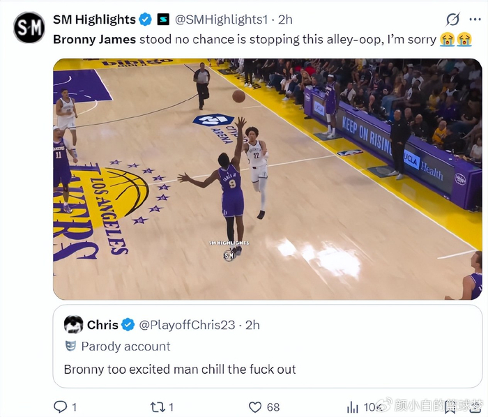 东契奇狂轰41分助湖人二连胜 布朗尼首秀父子助